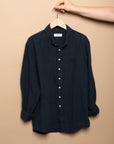 CHEMISE EN LIN AIX - MARINE