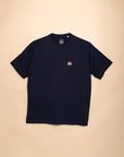 T-SHIRT EPAIS BOYARD - BADGE BALEINE - MARINE
