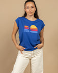 T-SHIRT CABOURG - OCEAN - BLANC