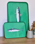 PLATEAU EMAILLE 25 x 17CM - MAQUEREAU