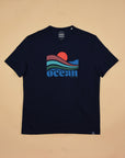 T-SHIRT ATLANTIQUE - OCEAN - BLEU MARINE