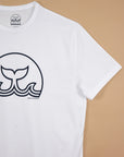 T-SHIRT ATLANTIQUE - LOGO BALEINE - BLANC