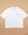 T-SHIRT TRINITE A ECUSSON BALEINE - BLANC