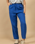 PANTALON EN LIN DEAUVILLE - BLANC
