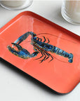 PLATEAU EMAILLE 25 x 17CM - HOMARD