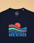 T-SHIRT ATLANTIQUE - OCEAN - BLEU MARINE