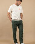 PANTALON EN LIN CROUESTY - KAKI