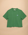 T-SHIRT TRINITE - BADGE BALEINE - VERT