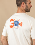 T-SHIRT EPAIS BOYARD - LOBSTER - VANILLE