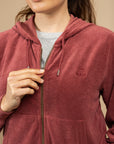 SWEATSHIRT ZIPPE EN EPONGE LISBONNE - BRONZETTE