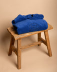 PONCHO DE BAIN EN EPONGE FEMME - BLEU