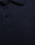 POLO EN LIN ET COTON FARO - ENCRE