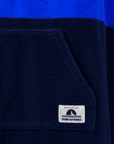 PONCHO DE BAIN EN EPONGE FEMME - BLEU/MARINE