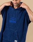 PONCHO DE BAIN EN EPONGE - MARINE