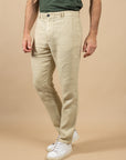 PANTALON EN LIN CROUESTY - BEIGE