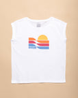 T-SHIRT CABOURG - OCEAN - BLANC