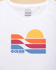 T-SHIRT CABOURG - OCEAN - BLANC