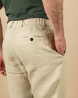 PANTALON EN LIN CROUESTY - BEIGE