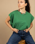 DEBARDEUR OVERSIZE BELLE-ILE - VERT