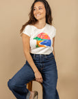 T-SHIRT CABOURG - PAYSAGE NAIF - VANILLE