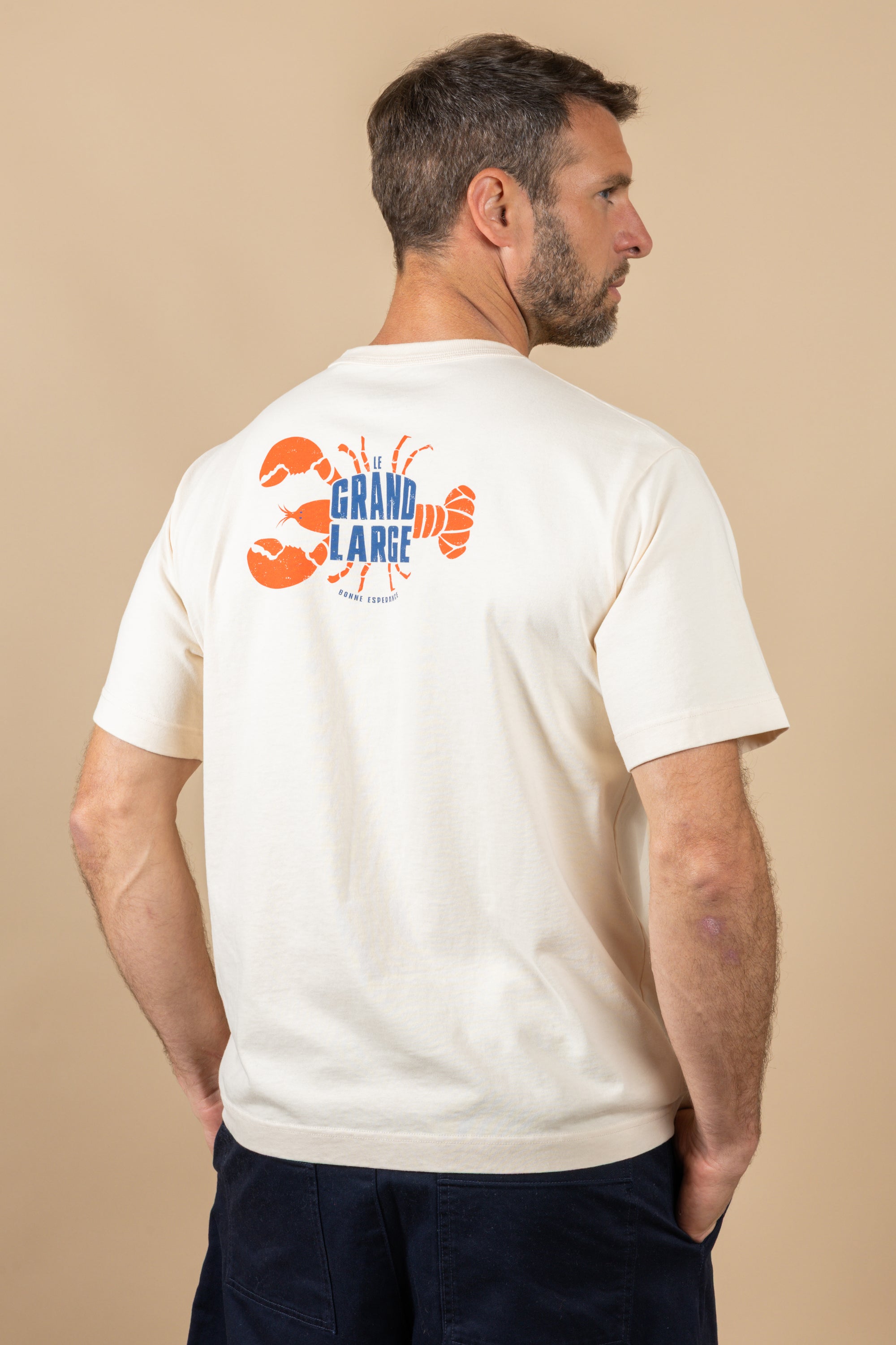 T-SHIRT EPAIS BOYARD - LOBSTER - ENCRE