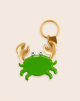 PORTE-CLE CRABE BRONZE - VERT