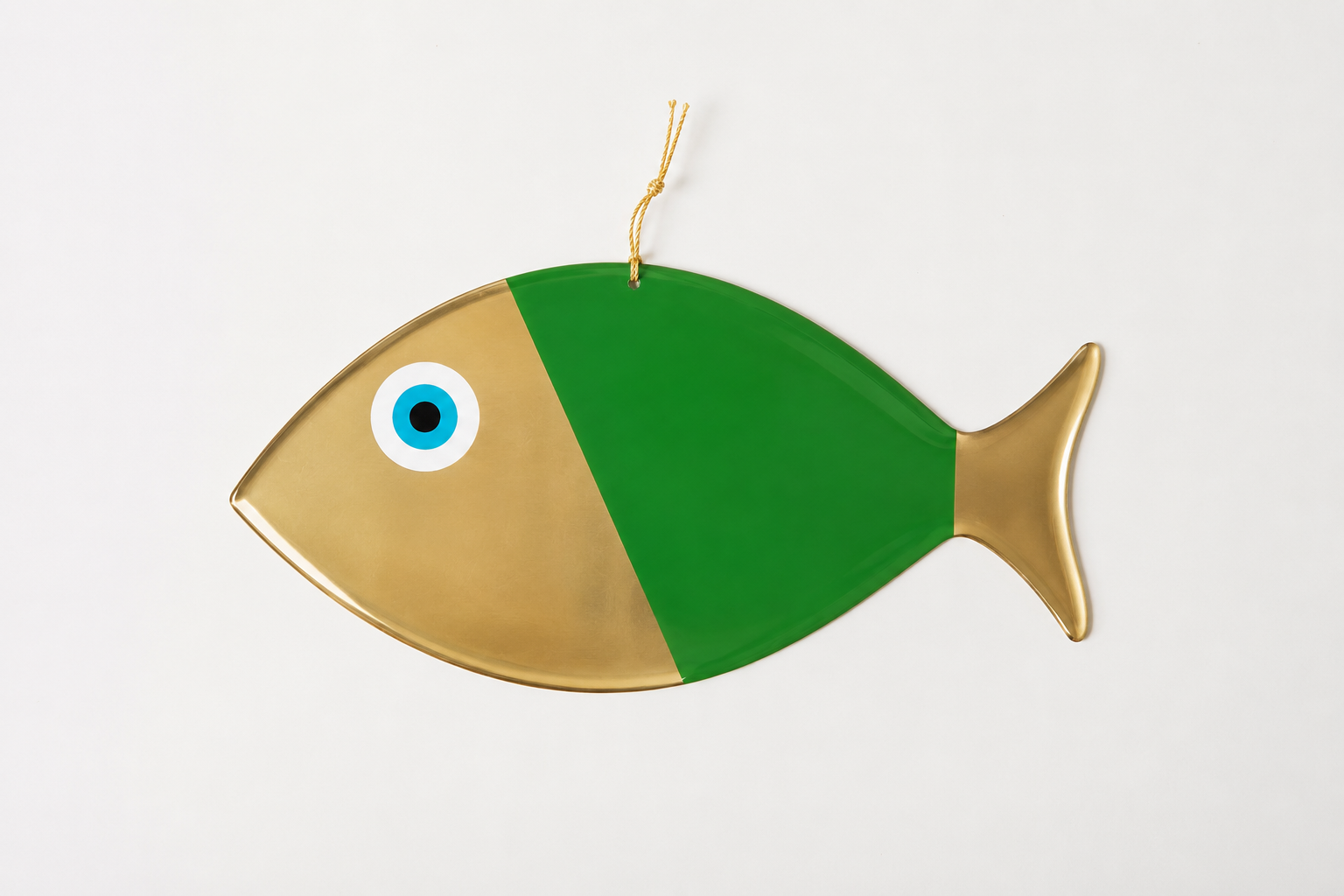 POISSON MURAL BRONZE - VERT