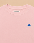 SWEATSHIRT LE CAP - BADGE BALEINE - ROSE