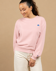 SWEATSHIRT LE CAP - BADGE BALEINE - ROSE