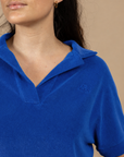 POLO EN EPONGE CROZON - BLEU