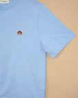 T-SHIRT TRINITE A ECUSSON BALEINE - BLEU CIEL
