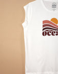 T-SHIRT CABOURG - L'OCEAN - BLANC