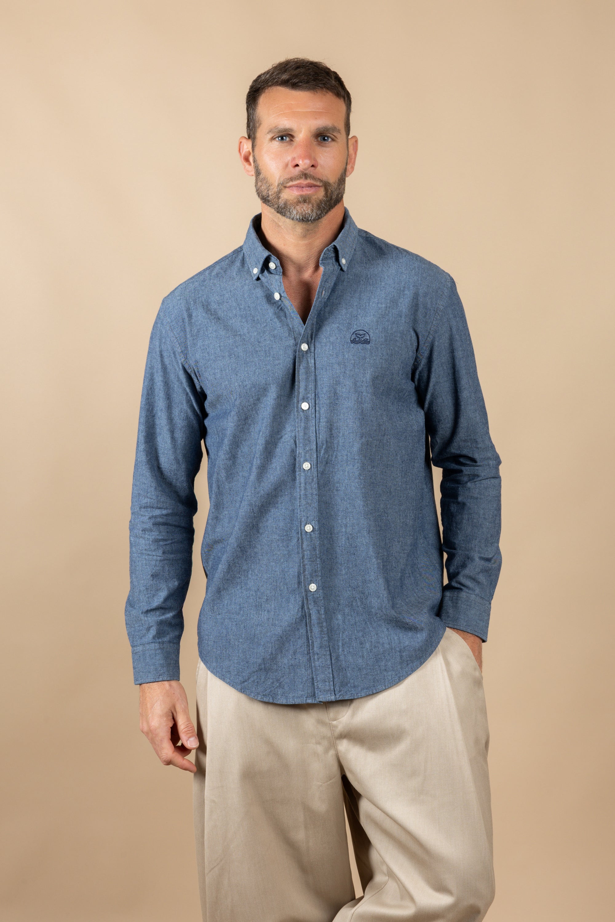 CHEMISE EN CHAMBRAY DE COTON - LA BAULE