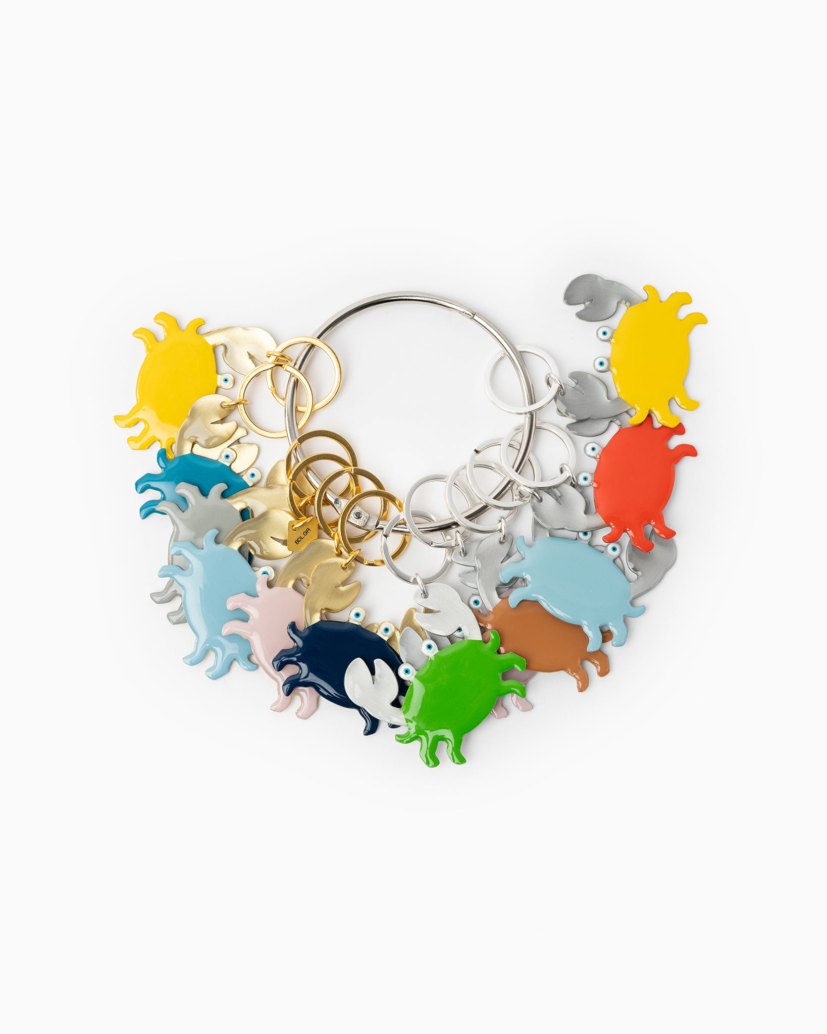 PORTE-CLE CRABE BRONZE - MARINE