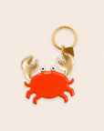PORTE-CLE CRABE BRONZE - ROUGE