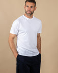 T-SHIRT ST JEAN DE LUZ EN COTON FLAMME - COL ROND - BLANC