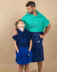 PONCHO ENFANT - MARINE/BLEU