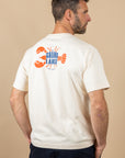T-SHIRT EPAIS BOYARD - LOBSTER - VANILLE