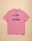 T-SHIRT ATLANTIQUE - BOUT DU MONDE - ROSE