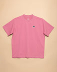 T-SHIRT EPAIS BOYARD - BADGE BALEINE - ROSE