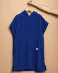 PONCHO DE BAIN EN EPONGE FEMME - BLEU