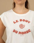 T-SHIRT CABOURG - BOUT DU MONDE - VANILLE