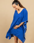 PONCHO DE PLAGE EN GAZE DE COTON HONFLEUR - ODYSSEE