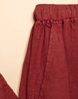 PANTALON LARGE EN LIN SETUBAL - BRONZETTE