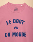 T-SHIRT ATLANTIQUE - BOUT DU MONDE - ROSE