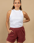 SHORT EN EPONGE VANNES - BRONZETTE
