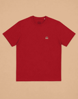 T-SHIRT EPAIS BOYARD - BADGE BALEINE - ROUGE