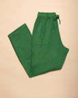 PANTALON EN LIN DEAUVILLE - VERT
