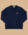 SWEATSIRT RE - BADGE BALEINE - MARINE