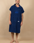 PONCHO DE BAIN EN EPONGE - MARINE